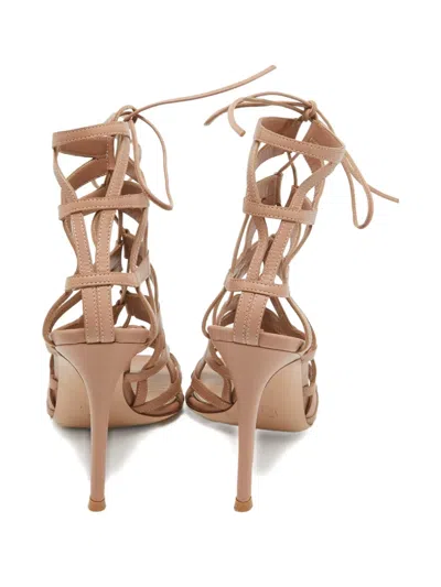 Pre-owned Gianvito Rossi 2024 110mm Leather Sandals In Pink