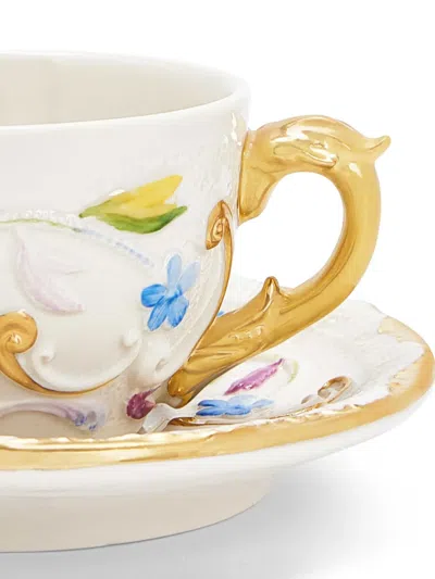 Villari Taormina Gold-accent Tea Cup (0,2l) In Multi