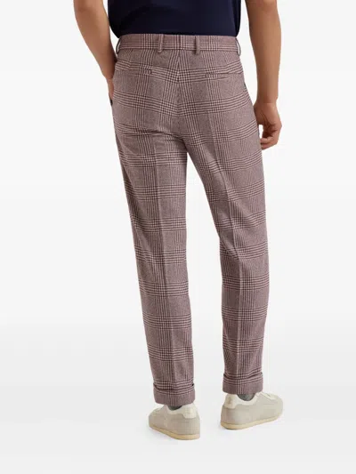 Brunello Cucinelli Pleated Cotton-cashmere Blend Trousers In Multi
