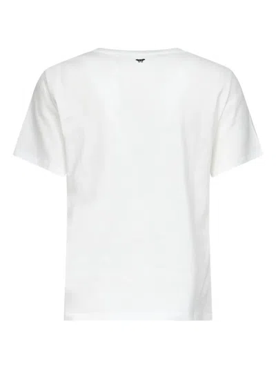 Weekend Max Mara Ara Printed Jersey Short Sleeved T-shirt In White