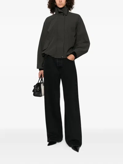 Jacquemus Le De-nimes Droit Jeans Women In Black