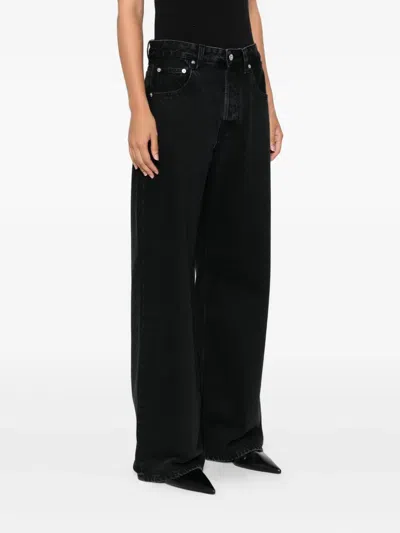 Jacquemus Le De-nimes Droit Jeans Women In Black