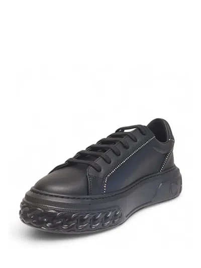Casadei Off Road Chain-embossed Sneakers