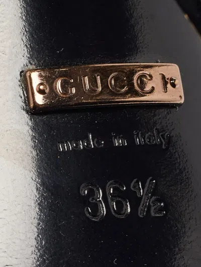 Pre-owned Gucci Suede Platform Strappy Boots
