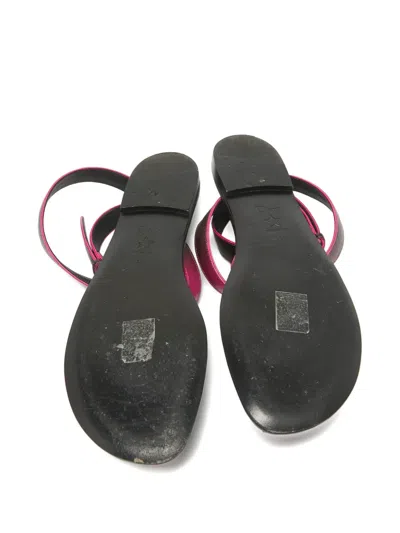 Pre-owned Dior Ankle Strap Leather Sandals In Pink