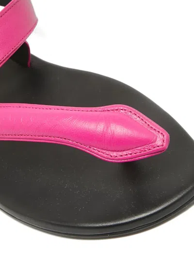 Pre-owned Dior Ankle Strap Leather Sandals In Pink