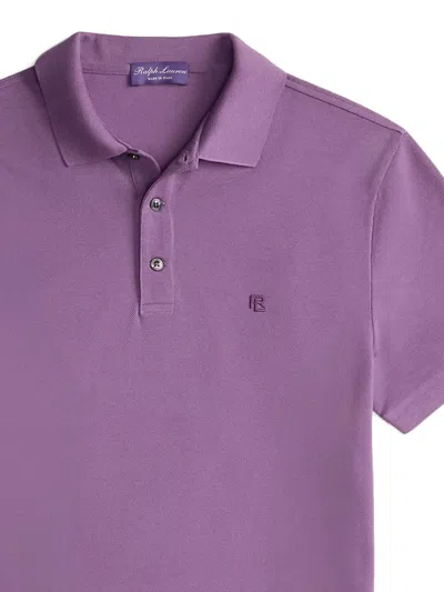 Ralph Lauren Logo-embroidered Polo Shirt In Purple