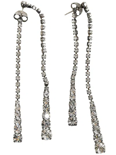Helene Zubeldia Crystal Earrings Duo Pins