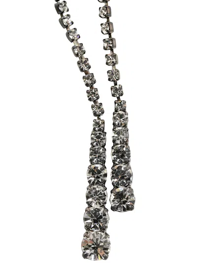 Helene Zubeldia Crystal Earrings Duo Pins