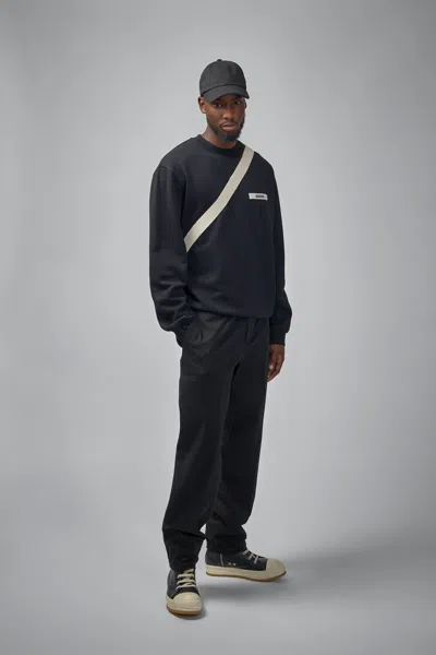 Jacquemus Le Sweatshirt Gros Grain In Black