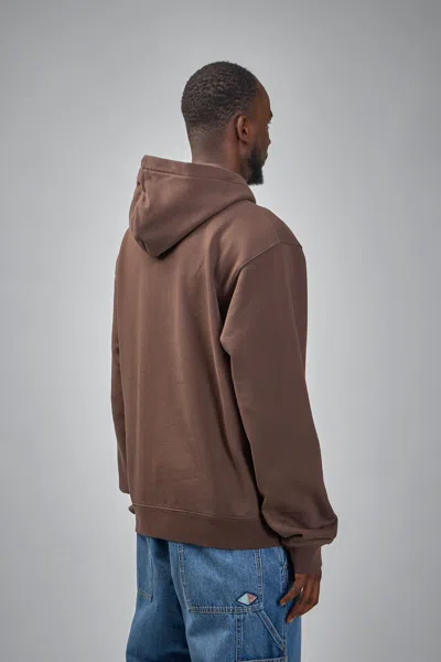 Jacquemus Gros Grain Hooded Sweatshirt In Brown