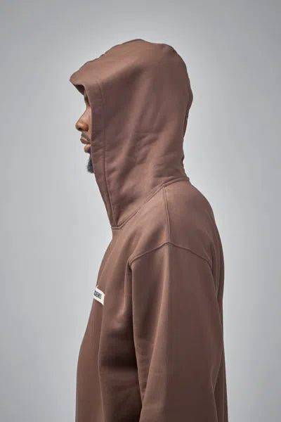 Jacquemus Gros Grain Hooded Sweatshirt In Brown
