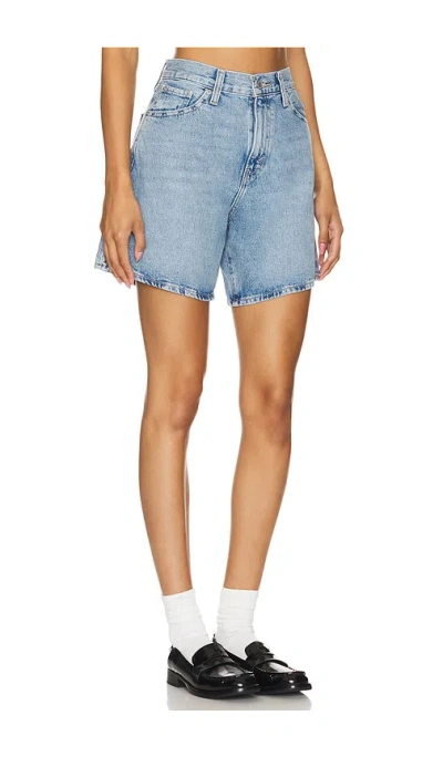 Levi's High Baggy Short In Blue