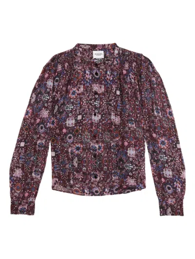 Isabel Marant Étoile Lightweight Long Sleeve Printed Top