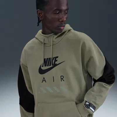Nike Men's Air Fleece Pullover Hoodie In Green