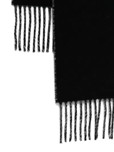 Jacquemus Logo Scarf In Black