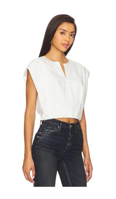Simkhai Wrenli Pleated Top In White In White