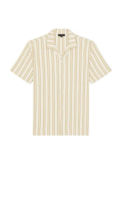 Vince Jacquard Stripe Button Down Terrapin Combo