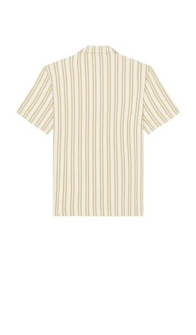 Vince Jacquard Stripe Button Down Terrapin Combo