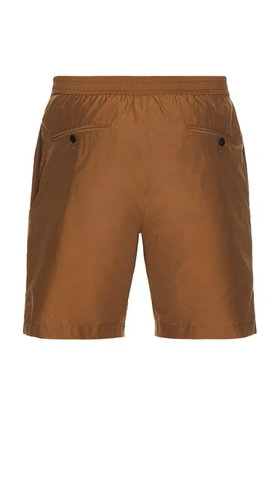 Theory Straight Cut Shorts In Brown