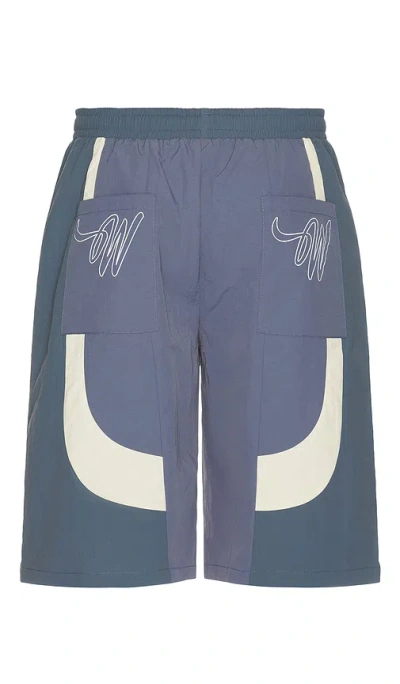 Wish Me Luck Pleated Day Shorts In Blue