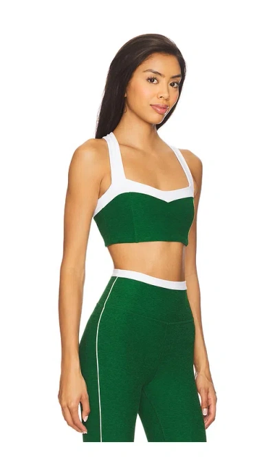 Beyond Yoga Spacedye Trophy Sports Bra In Green