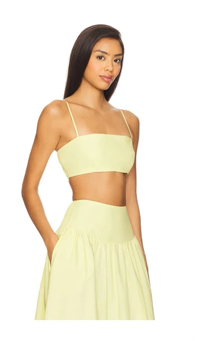 Susana Monaco Crop String Top In Yellow