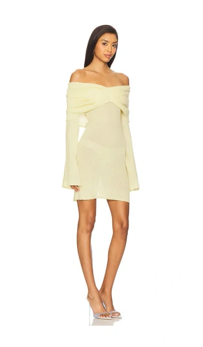 Ser.o.ya Xen Knit Mini Dress In Yellow