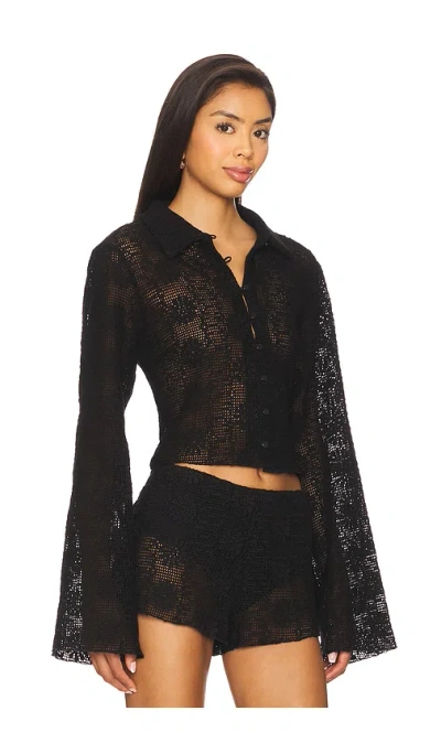 Lioness Babydoll Top In Black