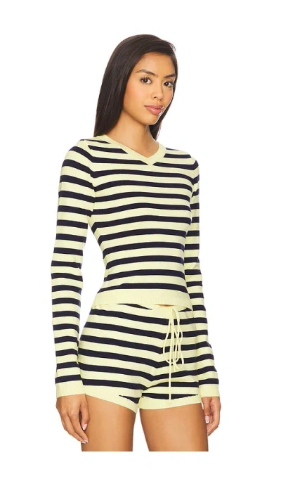 Lioness Barbie Long Sleeve Top Navy Stripe