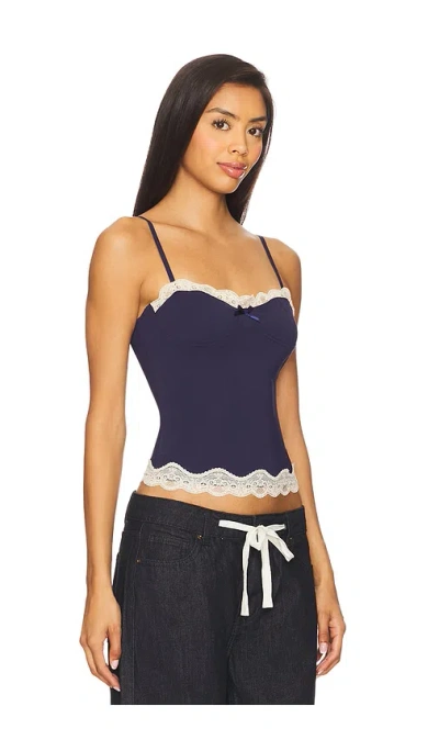 Lioness Top Model Cami Top In Blue