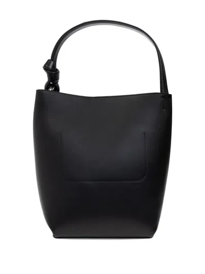 Jw Anderson Borsa A Secchiello In Pelle Nera  Donna In Black