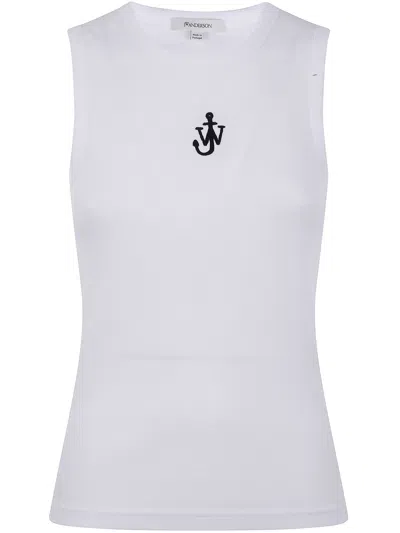 Jw Anderson J. W.anderson Anchor Embroidery Vest In White