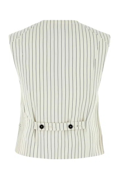 Loulou Studio Vest Adjustable Back Strap Front Pockets