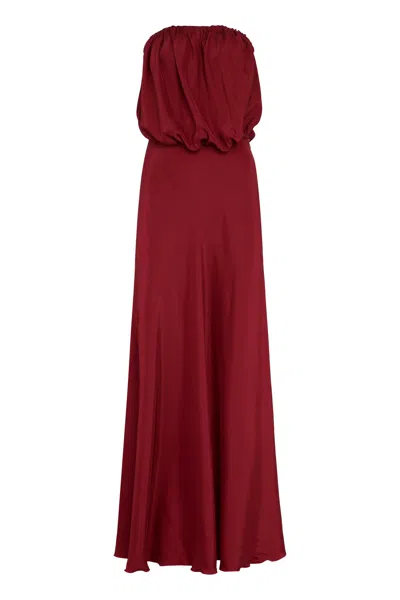 Marinella Piccinno Silvia Silk Dress In Red