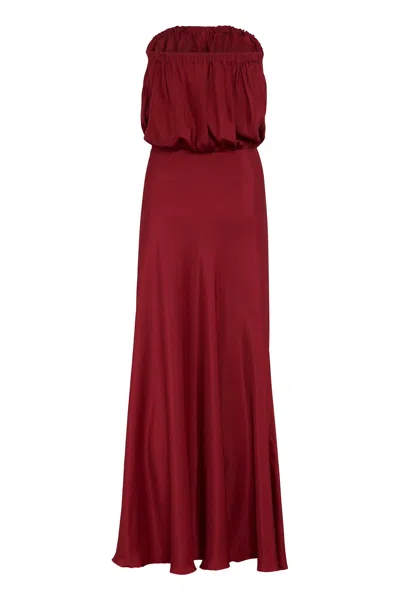 Marinella Piccinno Silvia Silk Dress In Red