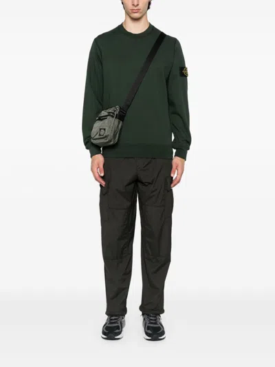 Stone Island Brushed Organic Cotton Fleece Sweatshirt