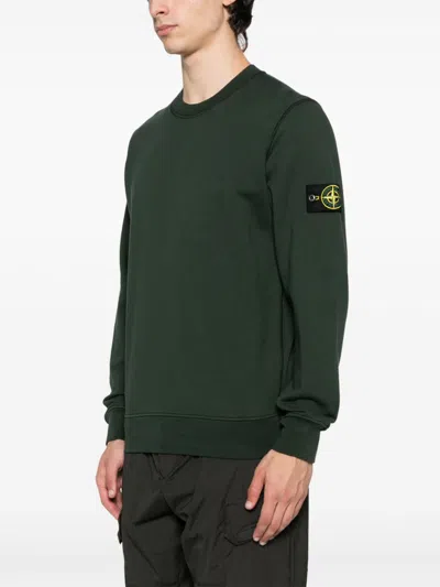Stone Island Brushed Organic Cotton Fleece Sweatshirt