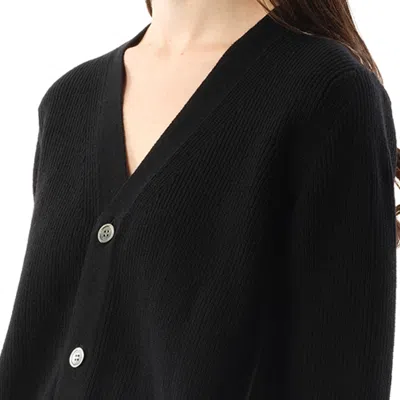 Sacai X Women's Wool Knit X Cotton Poplin Cardigan