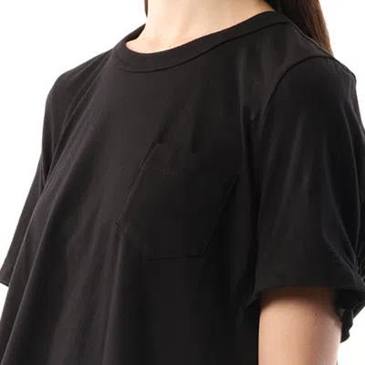 Sacai X Women's Cotton Poplin X Cotton Jersey T-shirt