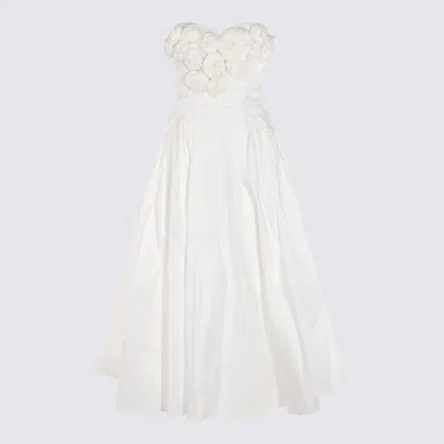 Elisabetta Franchi White Midi Dress