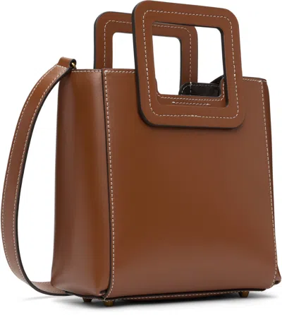 Staud Tan Mini Shirley Leather Bag