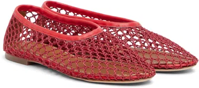 Staud Red Alba Ballet Flats