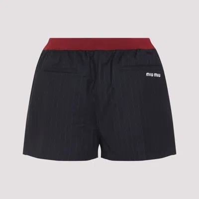 Miu Miu Virgin Wool Shorts