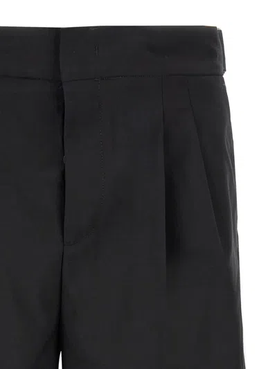 Pt Torino Techno Wool Bermuda Shorts In Black