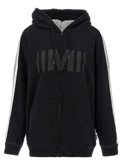Mm6 Maison Margiela Double Front Sweatshirt Multicolor In Black