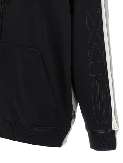 Mm6 Maison Margiela Double Front Sweatshirt Multicolor In Black
