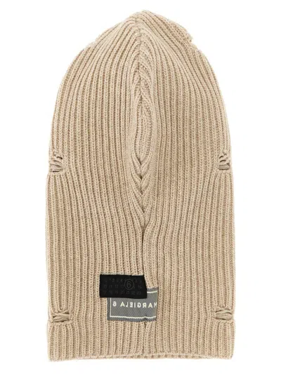 Mm6 Maison Margiela Distressed Wool Balaclava