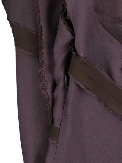 Attico Abito Midi Asimmetrico Con Dettaglio Attorcigliato In Brown