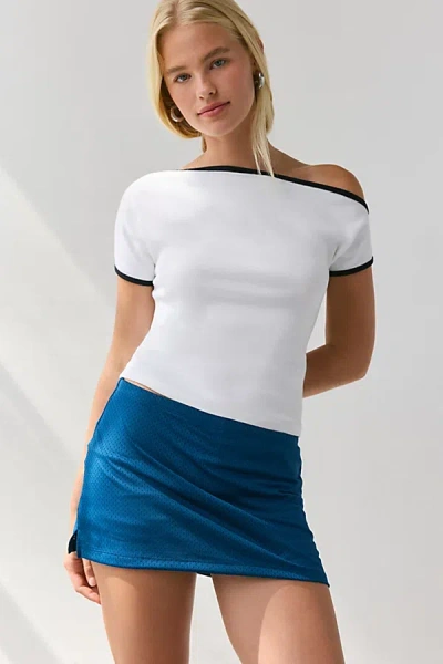 Out From Under Bec Basketball Low-rise Micro Mini Skort In Dark Blue, Women's At Urban Outfitters